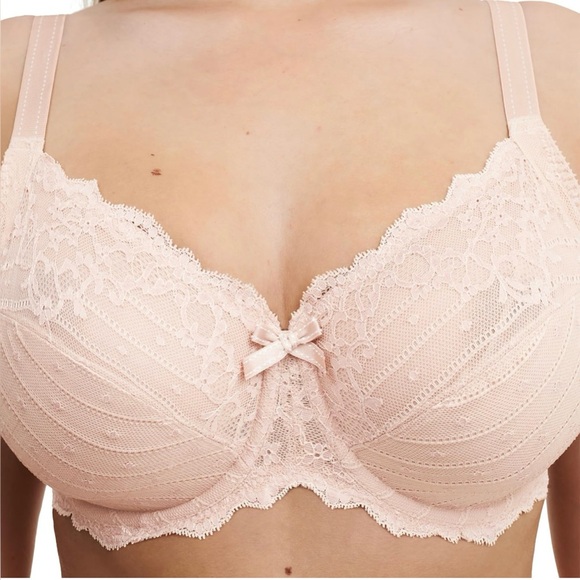 Chantelle Rive Gauche Full Coverage Unlined Bra in Nude Cappuccino.  Size 42DD - Picture 3 of 8